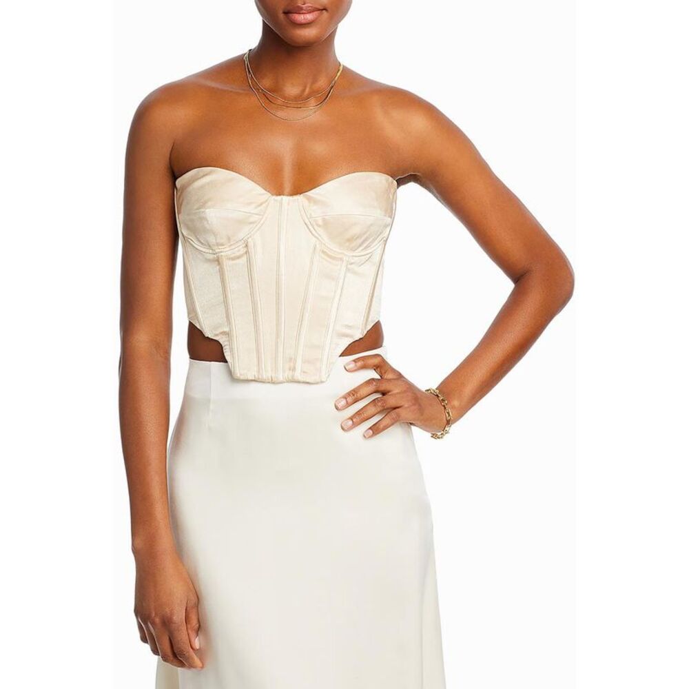Bardot Womens Ivory Bustier  | Size 4